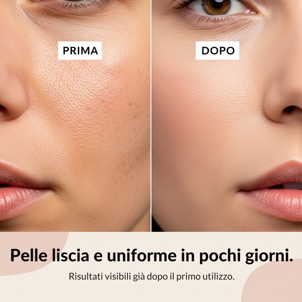 Lusera – Pelle luminosa e uniforme senza imperfezioni