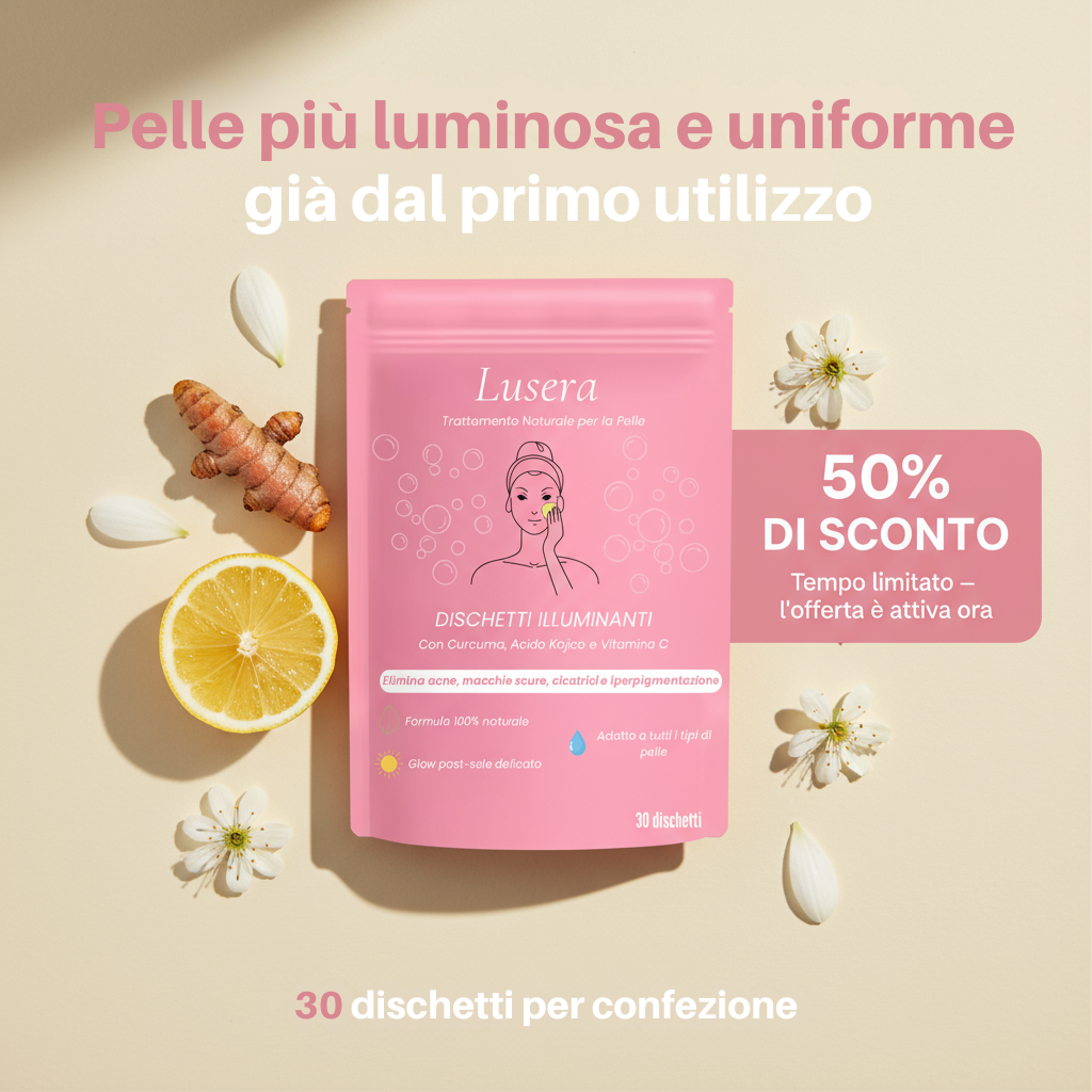 Lusera – Pelle luminosa e uniforme senza imperfezioni